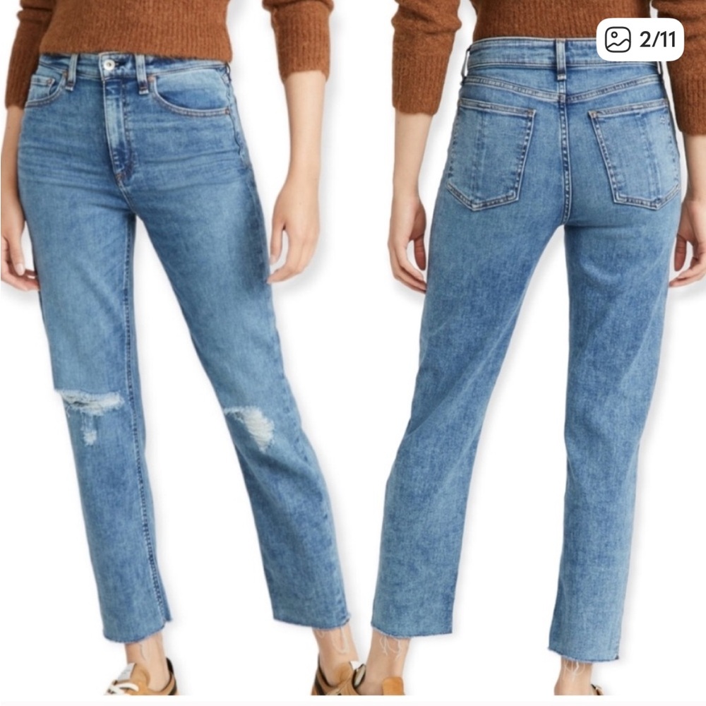 rag & bone womens Distressed Denim Jeans